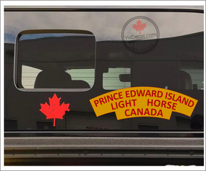 'Prince Edward Island Light Horse WWII Shoulder Flash' Premium Vinyl Decal / Sticker