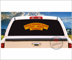 'Prince Edward Island Light Horse WWII Shoulder Flash' Premium Vinyl Decal / Sticker