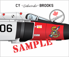 CF-105 Avro Arrow PERSONALIZED Aircraft Side Profile Art Print / Lithograph