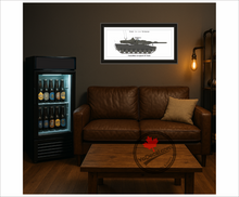 Leopard II Tank PERSONALIZED Side Profile Art Print / Lithograph