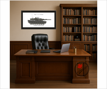 Leopard II Tank PERSONALIZED Side Profile Art Print / Lithograph