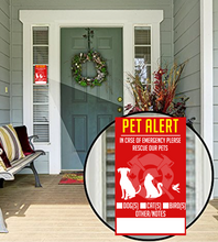 'Pet Alert (Rescue)' Premium Vinyl Decal / Sticker