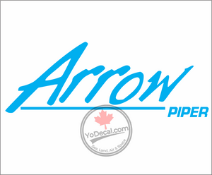 'Piper Arrow PA-28R Logo' Premium Vinyl Decal