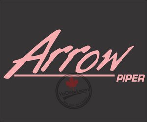 'Piper Arrow PA-28R Logo' Premium Vinyl Decal