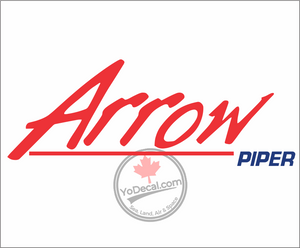 'Piper Arrow PA-28R Logo' Premium Vinyl Decal