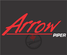 'Piper Arrow PA-28R Logo' Premium Vinyl Decal