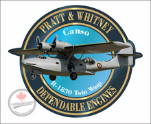 'Pratt & Whitney R-1830 Twin Wasp Consolidated Canso' Premium Vinyl Decal Sticker