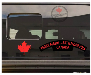 Prince Albert & Battleford WWII Shoulder Flash Premium Vinyl Decal / Sticker
