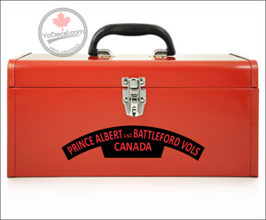 Prince Albert & Battleford WWII Shoulder Flash Premium Vinyl Decal / Sticker