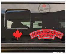 Prince Edward Island Highlanders WWII Shoulder Flash Vinyl Decal / Sticker