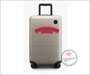 Prince of Wales Rangers WWII Shoulder Flash Vinyl Decal / Sticker
