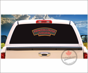 Princess Louise Fusiliers WWII Shoulder Flash Vinyl Decal / Sticker