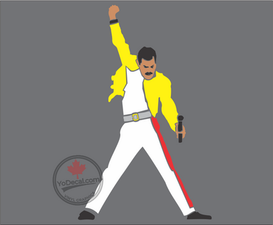 'Queen: Freddy Mercury' Premium Vinyl Decal / Sticker