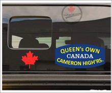 Queen's Own Cameron Highlanders WWII Shoulder Flash Vinyl Decal / Sticker