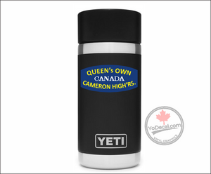 Queen's Own Cameron Highlanders WWII Shoulder Flash Vinyl Decal / Sticker