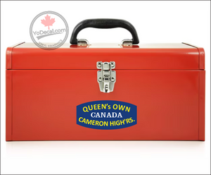 Queen's Own Cameron Highlanders WWII Shoulder Flash Vinyl Decal / Sticker