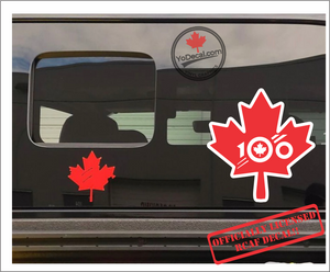 'RCAF 100th Anniversary Maple Leaf' Premium Vinyl Decal