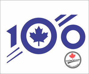 'RCAF 100th Anniversary Official Logo MONOCHROME Premium Vinyl Decal