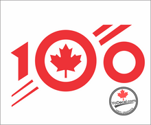 'RCAF 100th Anniversary Official Logo MONOCHROME Premium Vinyl Decal