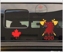 'RCAF 400 Squadron Falcon Tomahawk Index City of Toronto' Premium Vinyl Decal Sticker