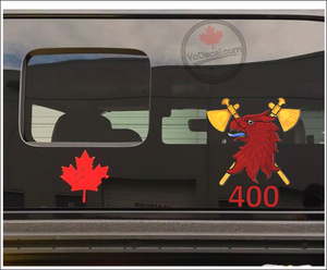 'RCAF 400 Squadron Falcon Tomahawk Index City of Toronto' Premium Vinyl Decal Sticker
