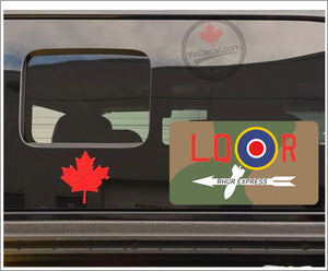 'RCAF 405 Sqn WWII Lancaster Rhur Express' Premium Vinyl Decal Sticker