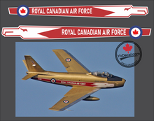 'RCAF Golden Hawks Sabre Flash (PAIR) Full Colour' Premium Vinyl Decal / Sticker (Copy)