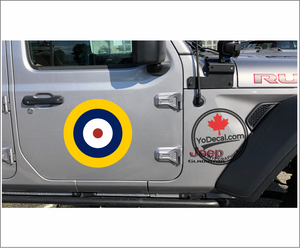 'RCAF Type A-1 Roundel Full Colour' Premium Vinyl Decal / Sticker