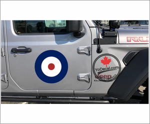 'RCAF Type A Roundel Full Colour' Premium Vinyl Decal / Sticker