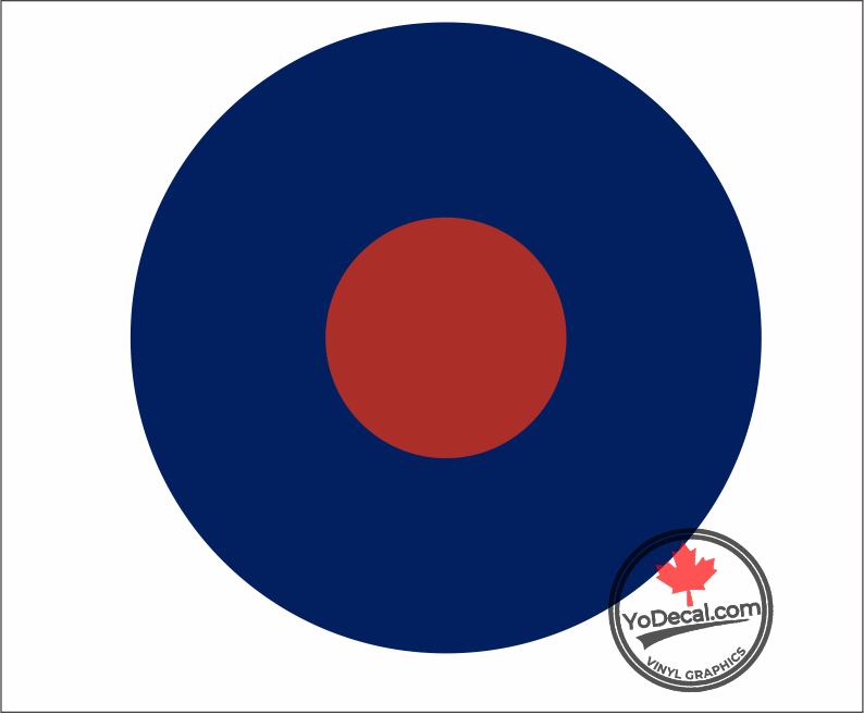 'RCAF Type B Roundel Full Colour' Premium Vinyl Decal / Sticker