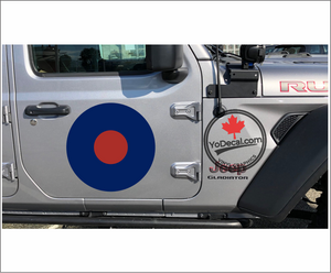 'RCAF Type B Roundel Full Colour' Premium Vinyl Decal / Sticker