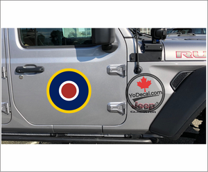 'RCAF Type C-1 Roundel Full Colour' Premium Vinyl Decal / Sticker