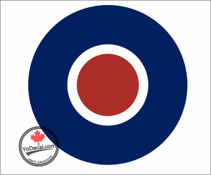 'RCAF Type C Roundel Full Colour' Premium Vinyl Decal / Sticker