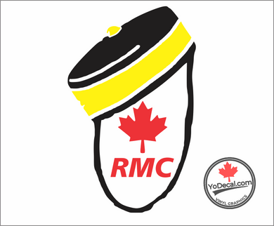 'RMC Pillbox Maple Leaf' Premium Vinyl Decal / Sticker