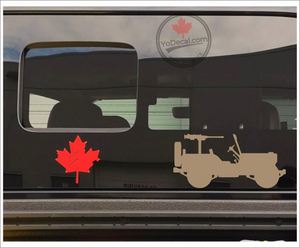 'Rat Patrol Jeep Willys 50 Cal (PAIR)' Premium Vinyl Decal / Sticker