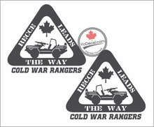 'Recce Leads the Way - Cold War Rangers (PAIR)' Premium Vinyl Decal