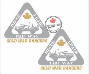 'Recce Leads the Way - Cold War Rangers (PAIR)' Premium Vinyl Decal