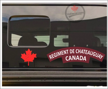 Regiment de Chateauguay WWII Shoulder Flash Premium Vinyl Decal / Sticker