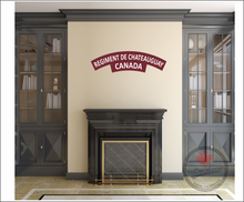 Regiment de Chateauguay WWII Shoulder Flash Premium Vinyl Decal / Sticker