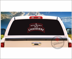Regiment De La Chaudiere WWII Shoulder Flash' Premium Vinyl Decal / Sticker