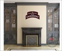 Regiment De La Chaudiere WWII Shoulder Flash' Premium Vinyl Decal / Sticker