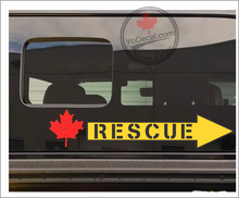 'RESCUE Arrow 1' Premium Vinyl Decal / Sticker