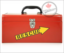 'RESCUE Arrow 1' Premium Vinyl Decal / Sticker