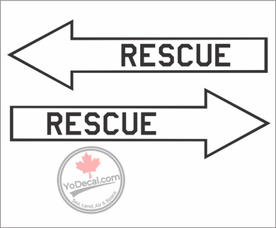 'RESCUE USAF 1' Premium Vinyl Decal Sticker