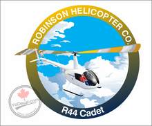 'Robinson Helicopter Company R44 Cadet Full Colour' Premium Vinyl Decal Sticker