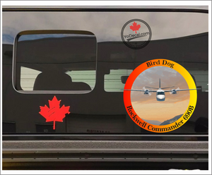 'Rockwell Commander 690B Bird Dog Aerial Fire Fighter Full Colour' Premium Vinyl Decal
