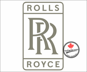 'Rolls Royce Tribute' Premium Vinyl Decal / Sticker