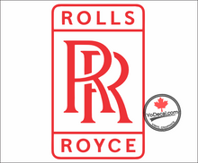 'Rolls Royce Tribute' Premium Vinyl Decal / Sticker