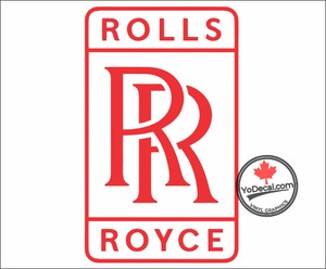 'Rolls Royce Tribute' Premium Vinyl Decal / Sticker