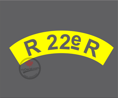 'R22eR Shoulder Flash' Premium Vinyl Decal / Sticker